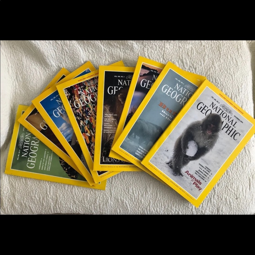 National geographic magazine 1994 8 Months